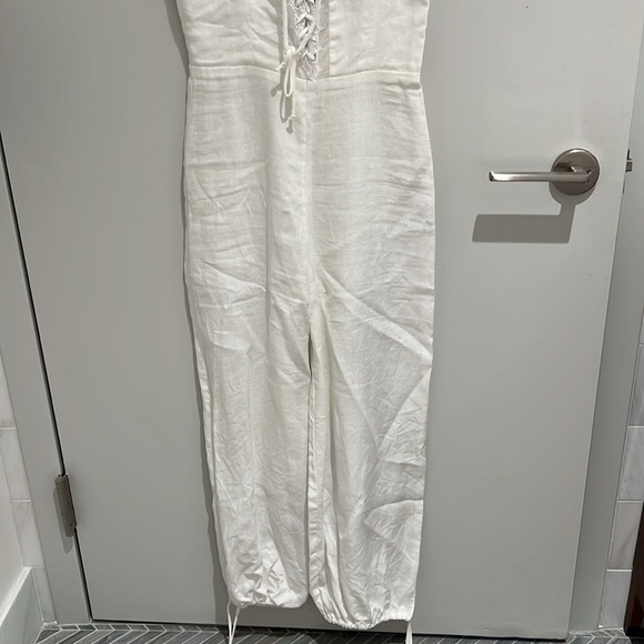 Reformation size 2 white linen jumpsuit - Picture 3 of 6